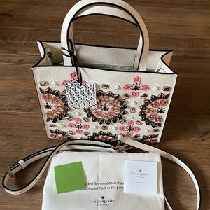 KATE SPADE-NWT Leather Beaded Handbag-Spe EDITION